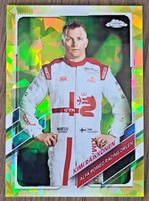 2021 Kimi Raikkonen Topps Chrome Sapphire Chartreuse F1 Formula 1 /199 SP