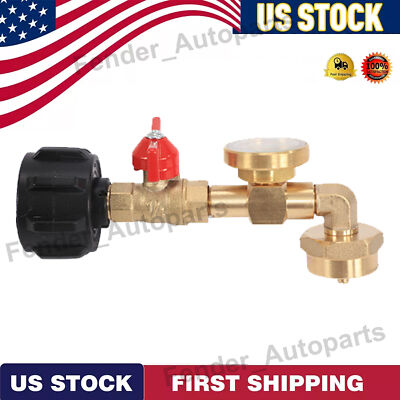 #ad Propane 1lb Tank Refill Adapter Transfer Valve 20lb Cylinder Transfiller US $9.92