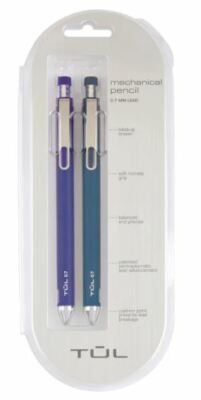 TUL Mechanical Pencils, 0.7 mm, Navy & Royal Blue Barrels, Pack Of 2