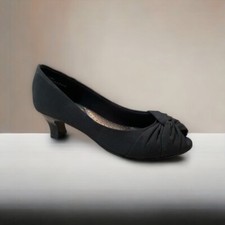 Coach and Four Black CF Laura Heels with Peek Toe Shoes Pump Women  s Size 6.5