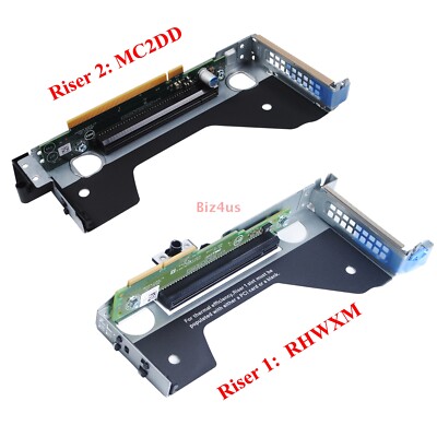 NEW For Dell POWEREDGE R440 Chassis Riser 1 and Riser 2 X16 Card RHWXM MC2DD