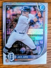 2025 Bowman Chrome - Jace Jung #59 Mega Mojo Refractor Parallel (RC) Rookie