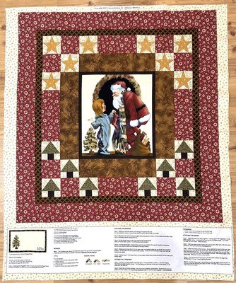 Kit Couture Thimbleberries - Panneau Tissu Imprimé Saint-Nicolas Pour Couette De Noël