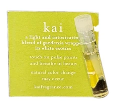 NEW Kai Perfume Oil 1ml Sample Vial Perfume Gardenia White Exotics Gaye Straza