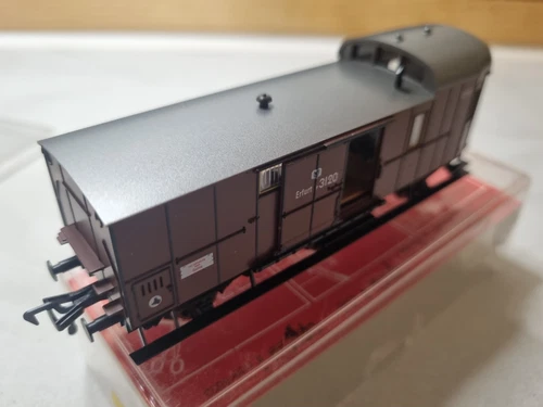 FLEISCHMANN "KPEV (ROYAL PRUSSIAN STATE RAILWAYS)" 6 WHEEL LUGGAGE VAN BOXED HO