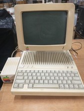 Apple IIc A2S4000 Computer, Monitor, Stand. Untested but powers on