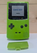 Nintendo Gameboy Color Lime CGB-001 *Tested* New Glass Lens & Recapped