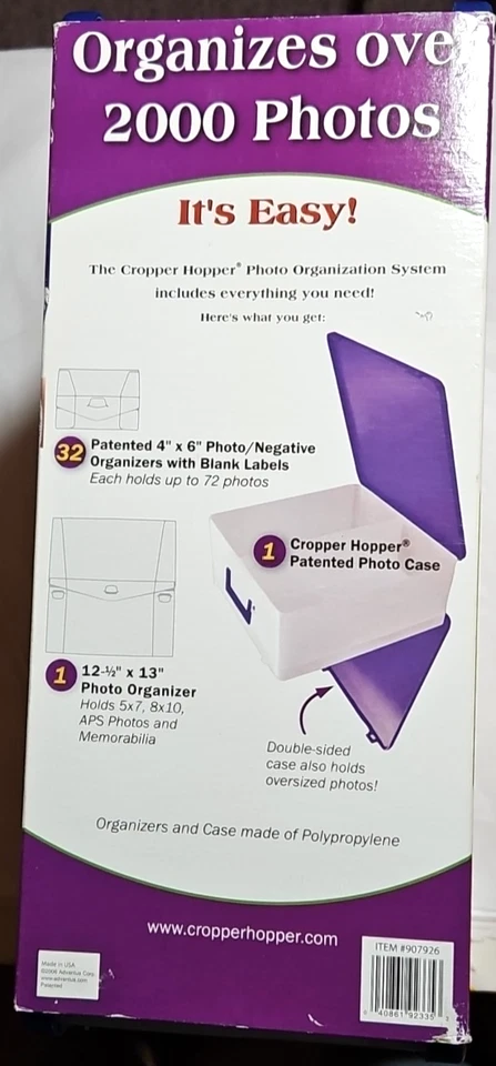 Cropper Hopper Photo Organization System 34 Pieces 2000 Photos Storage NEW Ppd2U - Image 4 of 4