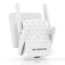 Hosmmer WiFi Extender Wireless Signal Booster Internet Repeater up to 10,000sqft