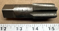 Hanson 3/4"-14 NPT Pipe Tap-29/32" Drill Size - USA Made - Taper Pipe Thread
