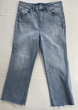 JAG Jeans Phoebe Cropped Boot Raw Hem Women’s Size 12/31 Light Wash