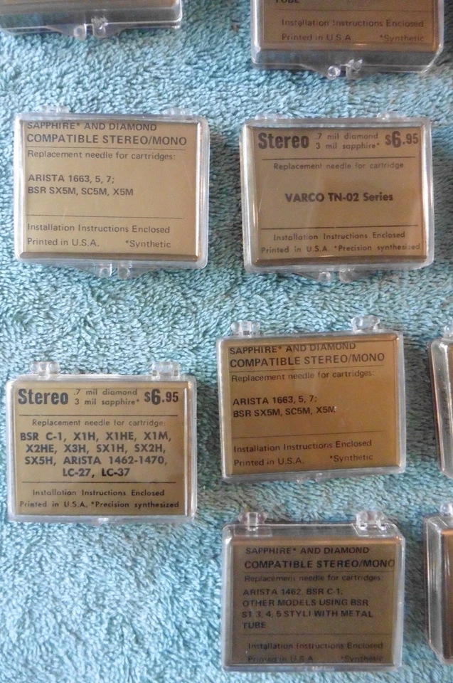 26 Arista Diamond Needle Record Player Phonograph Stylus AR-2D Astatic .7mil VTG - Image 2 of 4