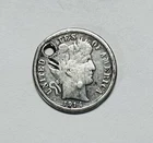 1914 P Mint Barber Dime Damaged As Pictured 90% Silver (SP111)