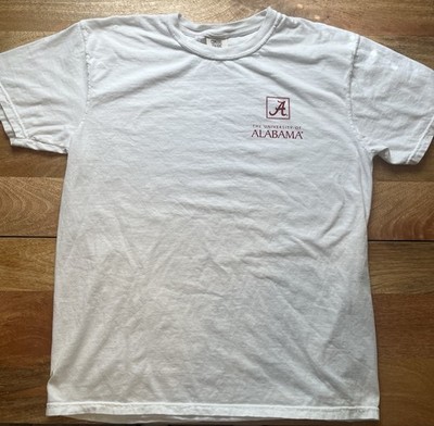 University of Alabama Bama Bound T-Shirt White Adult Large Crimson Tide