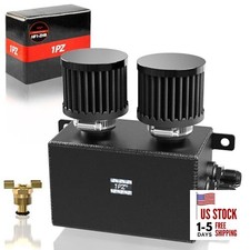 HF1-ZH8 Universal Aluminum AN10 1.2L Twin Baffle Dual Filter Engine Oil Catch