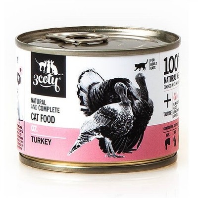 5901785316919 3COTY 07. Turkey - nassfutter für Katzen - 180g 3coty