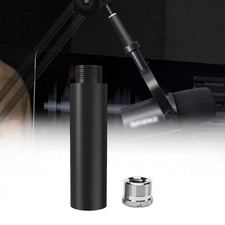 Boseen Mic Stand Extension Tube, 5/8" Female to Male 1 PC, Black