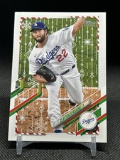 2021 Topps Holiday Baseball Clayton Kershaw #HW180 Metallic Parallel Dodgers