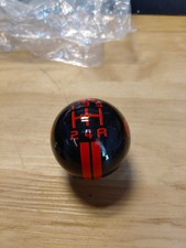 2010 - 2019 Ford Mustang Shelby Gt500 6 Speed Shifter Shift Knob Black W Red