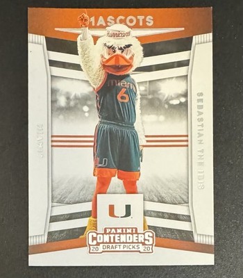 Sebastian The Ibis 2020 Panini Contenders Draft Picks Mascots #7 - Miami B