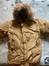 Woolrich Arctic Parka vintage anni 90 beige originale pelliccia naturale tg M