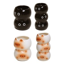Small Decorative Cats Vases for Shelves, Tables, and Dried Flower Arrangement