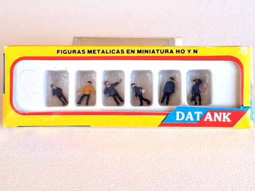 6 FIGURAS METÁLICAS DE PERSONAL FERROVIARIO ESCALA N ANESTE DATANK 3215 (I811) | Condition: Nuevo