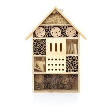 Image of Extra Large Outdoor Wooden Insect Hotel Garden Bug House Bee Hotel - 50cm
