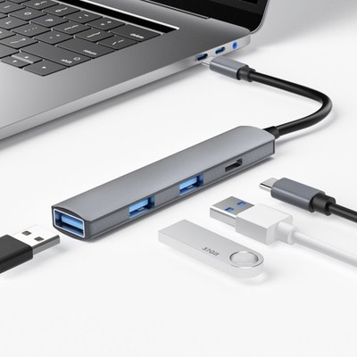 USB C Hub 4 Ports Type C to USB 3.0 Hub Adapter For MacBook Pro Mac Samsung