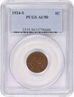 1924-S Lincoln Cent AU50 PCGS