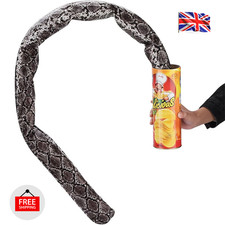 Potato Chip Can Snake Spring Toy Prank Gag Joke April Fools Halloween Magic Tric