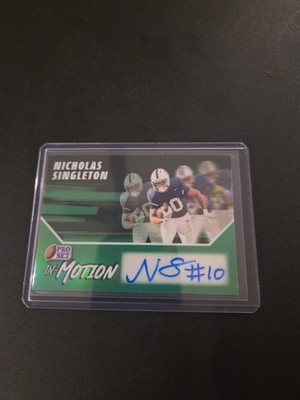 2025 Leaf Pro Set Metal Nicholas Singleton Auto/5 Penn State Collective Football