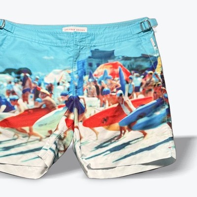 Orlebar Brown Bulldog Hulton Getty Surfers Paradise Swim Shorts Mens 32 Portugal