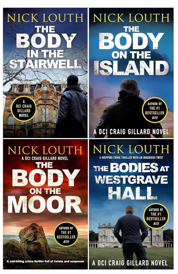 Nick Louth DCI Craig Gillard Crime Thrillers 4 Books Collection Set Stairwell