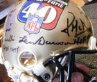 40th Anniversary autographed mini helmet - Hornung, Berry, Dawson, Tittle +9 — photo 4