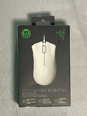 Razer DeathAdder Essential Gaming Mouse White Edition - New, Factory Sealed