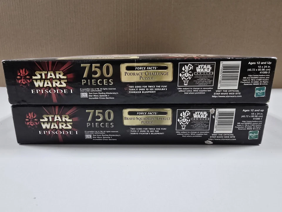 Star Wars Episode I - 750pc Puzzles Bravo Squadron, Podrace Lot of 2 - Image 4 of 4