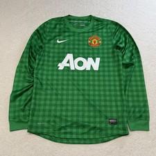 Manchester United Nike 2012-13 Home Goalkeeper Jersey Green Men's Size Small