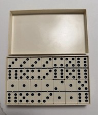 Vintage Cardinal Dominoes Set with Spinners and Plastic Case