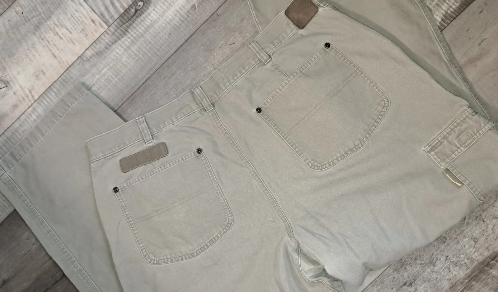 Columbia River Lodge 12 Gauge Canvas Cargo Pants Tan Hunting Fishing 40x31