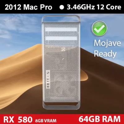 2012 Mac Pro | 3.46GHz 12-Core | 64GB RAM | 1TB SSD | 580 RX 8GB