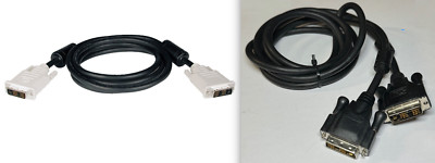 2x DVI Single Link Cable, Digital TMDS Monitor Cable DVI-D M/M