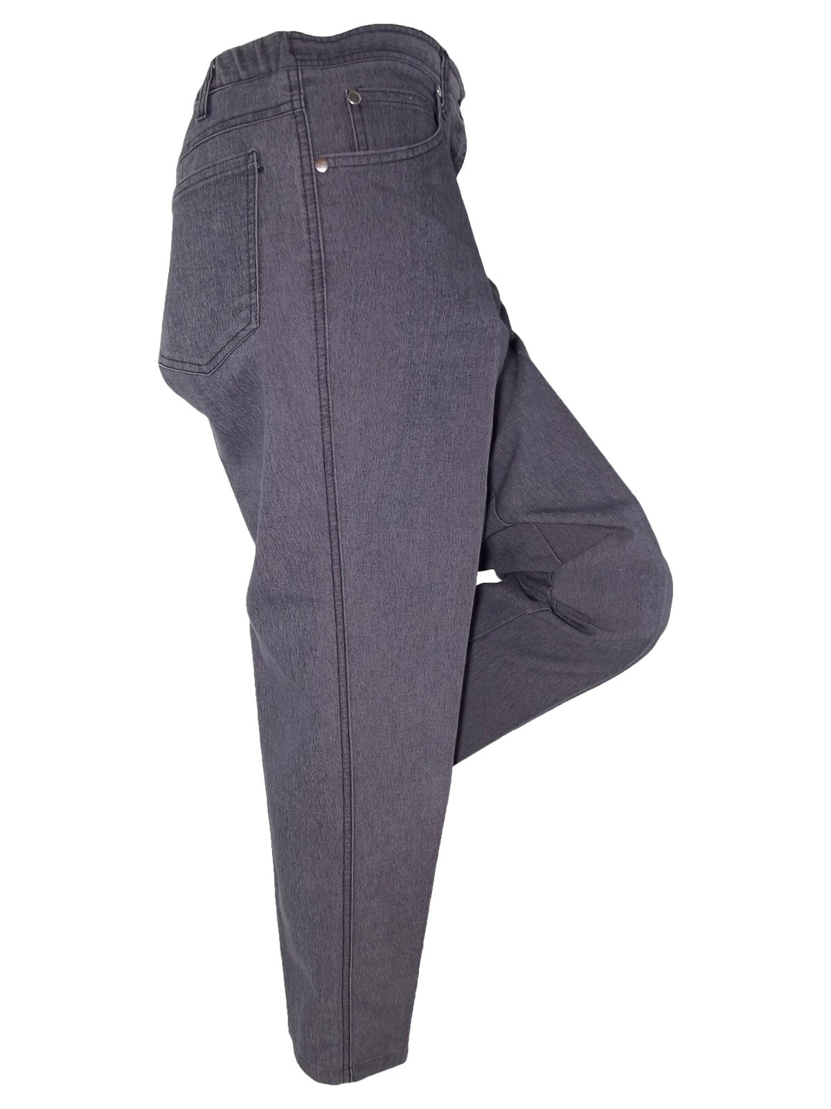 Elena Miro Jeans Donna Grigio P/e Affusolato Stretch Tapered Xl Extra Large image 3