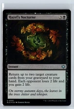 FOIL Hazel's Nocturne Bloomburrow Uncommon – MTG Magic the Gathering Card
