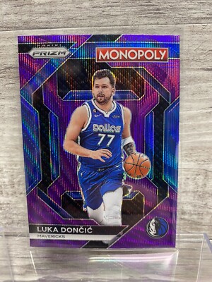 2023-24 Panini Prizm Monopoly Luka Doncic Purple Wave Prizm Skills Mavericks