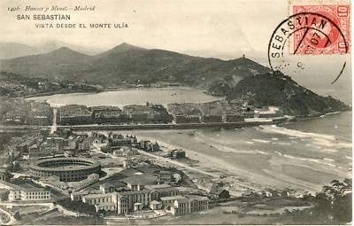 POSTCARD / SPAIN / SPAIN / SAN SEBASTIAN VIEW FROM MONTE ULIA 