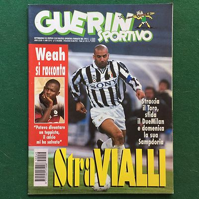 Guerin Sportivo 1995 N°38 – Vialli Weah Duel Géants – Italie