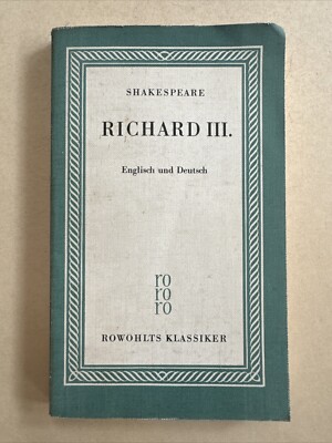 SHAKESPEARE: SHAKESPEARE: RICHARD III. - Englisch und Deutsch Shakespeare: