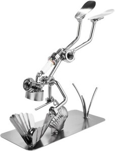 BRUBAKER Taucher mit Brille und Schnorchel Metall Schraubenmännchen Deko Figur
