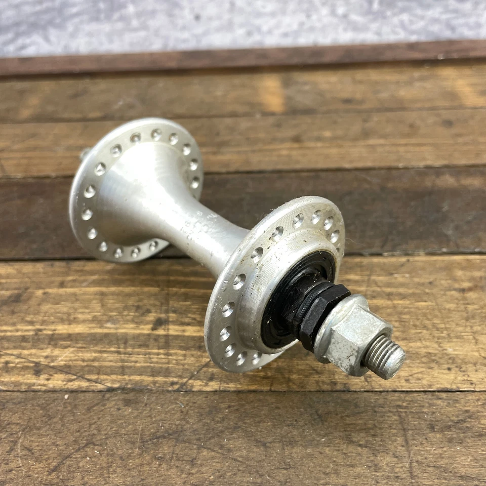 Buje delantero ACS BMX 92 1992 36 agujeros 36h Old School BMX tuercado OG GT Dyno plateado Foto 4 de 4